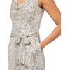 image:imageVince Camuto Womens Cowl Neck Sequin JumpsuitSilver