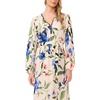 image:imageVince Camuto Womens Double Side Slit VNeck Long Sleeve Maxi DressDeep Blue