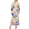 image:imageVince Camuto Womens Double Side Slit VNeck Long Sleeve Maxi DressDeep Blue