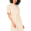 image:imageVince Camuto Womens Drawcord Waist Midi Shirt DressBirch