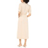 image:imageVince Camuto Womens Drawcord Waist Midi Shirt DressBirch