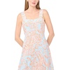 image:imageVince Camuto Womens Four Tier Square Neck Maxi DressTangerine