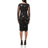 image:imageVince Camuto Womens Long Sleeve Sequin Mesh Side Ruched Bodycon DressBlack Gold