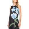 image:imageVince Camuto Womens Placement Print High Neck Drop Waist Tiered Maxi DressRich Black