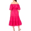image:imageVince Camuto Womens Pleated Crew Neck Maxi DressBright Rose