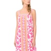 image:imageVince Camuto Womens Printed Challis Smocked Bodice Maxi DressTaffy Pink