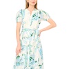image:imageVince Camuto Womens Short Sleeve Belted Maxi Dress with ButtonsSerenity