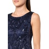 image:imageVince Camuto Womens Sleeveless Boat Neck Sequin Shift DressNavy