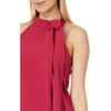 image:imageVince Camuto Womens Sleeveless Halter Tie Neck Shift Mini DressBerry