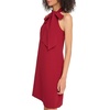 image:imageVince Camuto Womens Sleeveless Halter Tie Neck Shift Mini DressBordeaux