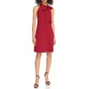 image:imageVince Camuto Womens Sleeveless Halter Tie Neck Shift Mini DressBordeaux