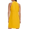 image:imageVince Camuto Womens Sleeveless Halter Tie Neck Shift Mini DressMustard