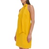 image:imageVince Camuto Womens Sleeveless Halter Tie Neck Shift Mini DressMustard