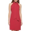 image:imageVince Camuto Womens Sleeveless Halter Tie Neck Shift Mini DressRaspberry