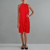 image:imageVince Camuto Womens Sleeveless Halter Tie Neck Shift Mini DressRed