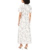 image:imageVince Camuto Womens Split Neck Puff Sleeve Maxi Dress WWaist TieRich Black