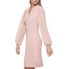 image:imageVince Camuto Womens Stretch Crepe Bodycon Dress with Chiffon Balloon SleevesBlush