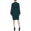 image:imageVince Camuto Womens Stretch Crepe Bodycon Dress with Chiffon Balloon SleevesHunter