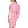 image:imageVince Camuto Womens Stretch Crepe Bodycon Dress with Chiffon Balloon SleevesMauve