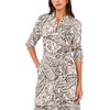 image:imageVince Camuto Womens Tie Belt Long Sleeve Maxi Shirt DressRich Black