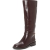 Rich Mahogany Leather Wide Calf