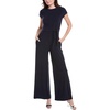 image:imageVince Camuto Womens Cap Sleeve Bateau Neckline Jersey JumpsuitNavy