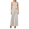 image:imageVince Camuto Womens Cowl Neck Sequin JumpsuitSilver