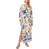 image:imageVince Camuto Womens Double Side Slit VNeck Long Sleeve Maxi DressDeep Blue