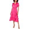 image:imageVince Camuto Womens Flutter Sleeve Tiered Maxi DressBeetroot Pink