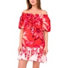 image:imageVince Camuto Womens OfftheShoulder Mini DressPoppy