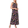 image:imageVince Camuto Womens Printed Sleeveless Maxi DressRich Black
