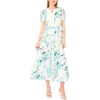 image:imageVince Camuto Womens Short Sleeve Belted Maxi Dress with ButtonsSerenity
