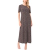 image:imageVince Camuto Womens Short Sleeve Crew Neck Relaxed Maxi DressRich Black