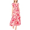 image:imageVince Camuto Womens Short Sleeve VNeck Multi Tie Maxi DressGolden Haze