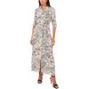 image:imageVince Camuto Womens Tie Belt Long Sleeve Maxi Shirt DressRich Black