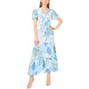 image:imageVince Camuto Womens Tie Waist Cap Sleeve Tiered Maxi DressMint