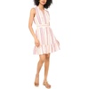 image:imageVince Camuto Womens V Neck Smocked Waist Mini DressTangerine