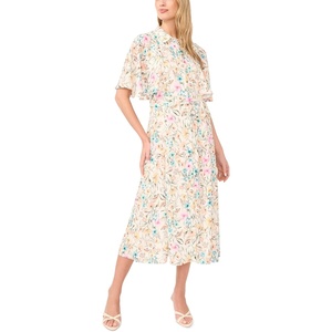 image:imageVince Camuto Flutter Sleeve Princess SeamAntique White