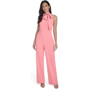 image:imageVince Camuto Kors Crepe Bow Neck Halter JumpsuitPapaya