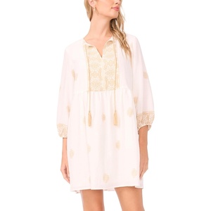image:imageVince Camuto Mini Dress with Neck TieCamel