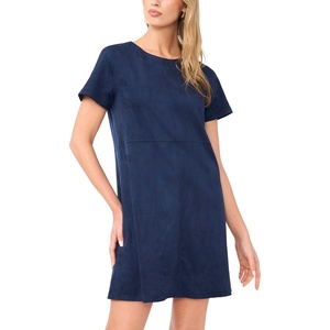 image:imageVince Camuto Panneled Shift Mini Dress with Exposed StitchingClassic Navy