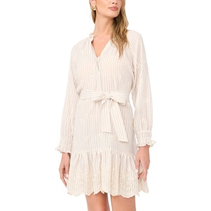 image:imageVince Camuto Ruffle Puff Sleeve Mini DressBirch