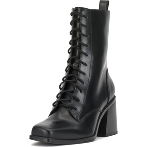 image:imageVince Camuto Safina Lace Up Block Heel Combat BootieBlack