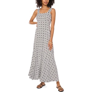 image:imageVince Camuto Womens Geo Challis Four Tier Maxi DressRich Black