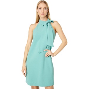 image:imageVince Camuto Womens Sleeveless Halter Tie Neck Shift Mini DressSage