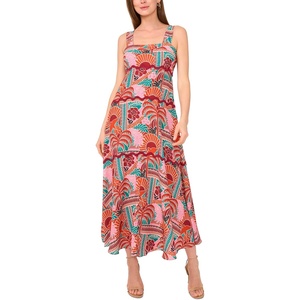 image:imageVince Camuto Womens Trim Tiered Maxi DressMulti