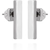 image:imageVince Camuto Silver Tone Vertical Rectangle Bar Stud Earrings For Women