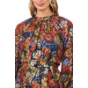 image:imageFloral Long Sleeve Dolman Sleeve One Tier Mini Dress Classic Navy