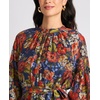 image:imageFloral Long Sleeve Dolman Sleeve One Tier Mini Dress Classic Navy