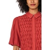 image:imageVince Camuto Button Front Bubble Sleeve TopFireside
